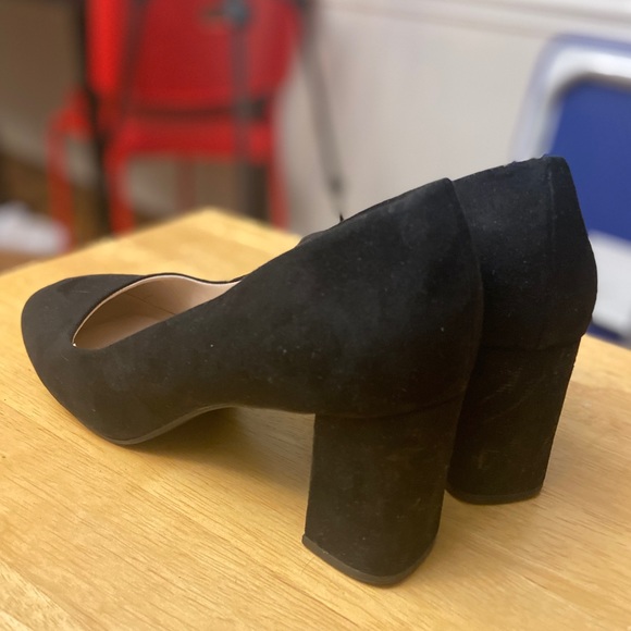 Kelly and Katie Liya Pump Black Faux Suede Heels Size 9 - Picture 2 of 9
